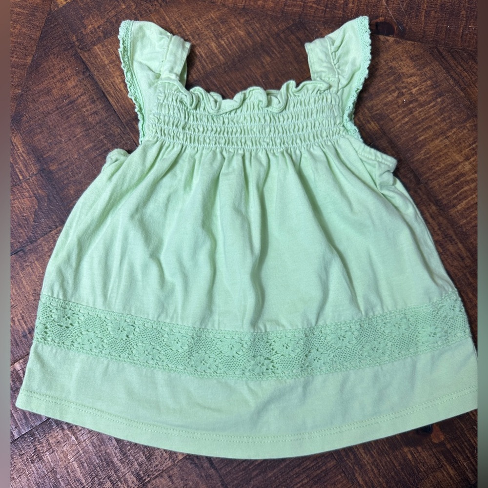 Janie & Jack 3-6 Months Light‎ Green Tank Top